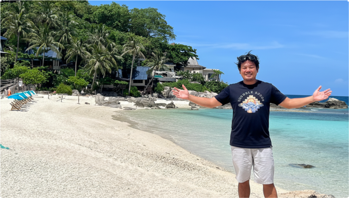 Porträt von Peter, dem Gründer von Peter Deutsch Samui